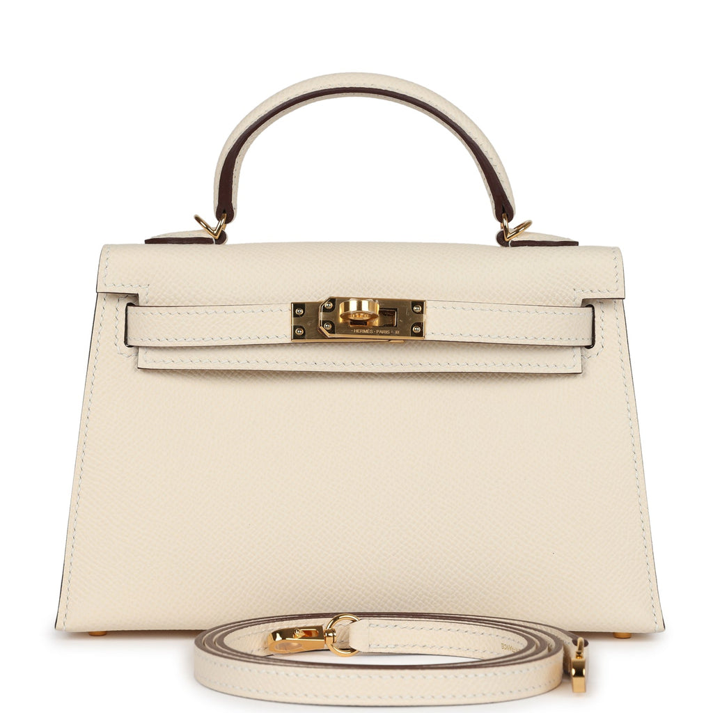 Hermès Kelly Sellier 20 Nata Epsom Gold Hardware