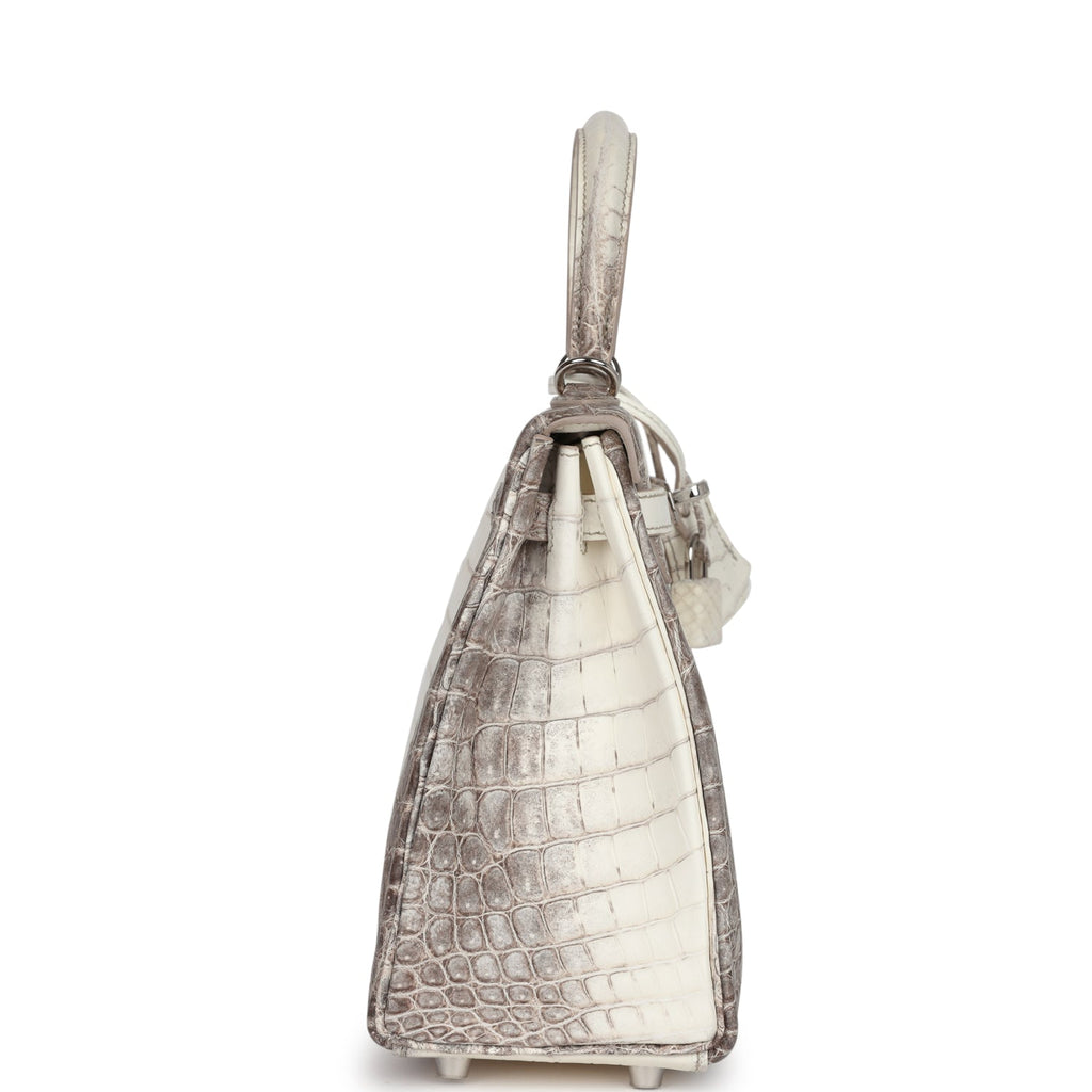 Hermès Kelly Retourne 25 Himalaya Faux Leather Palladium Hardware