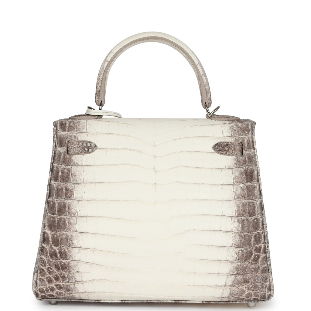 Hermès Kelly Retourne 25 Himalaya Faux Leather Palladium Hardware