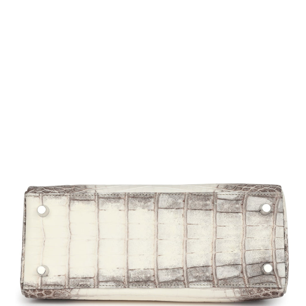 Hermès Kelly Retourne 25 Himalaya Faux Leather Palladium Hardware