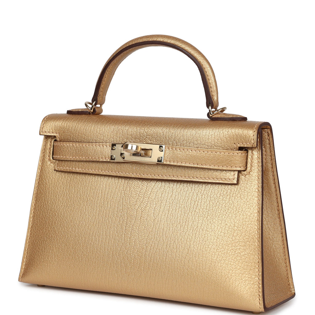 Hermès Kelly Sellier 20 Dore Chevre Chamkilight Permabrass Hardware
