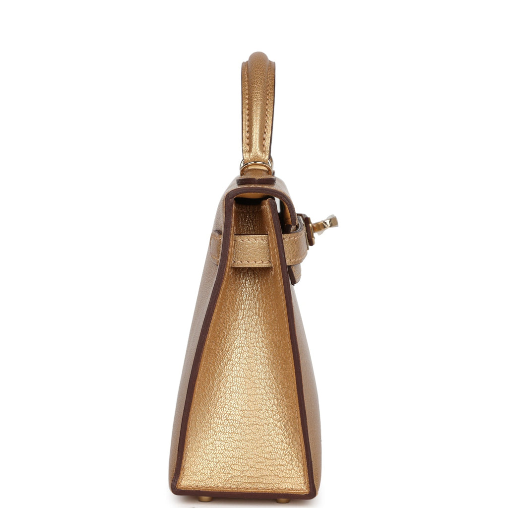 Hermès Kelly Sellier 20 Dore Chevre Chamkilight Permabrass Hardware