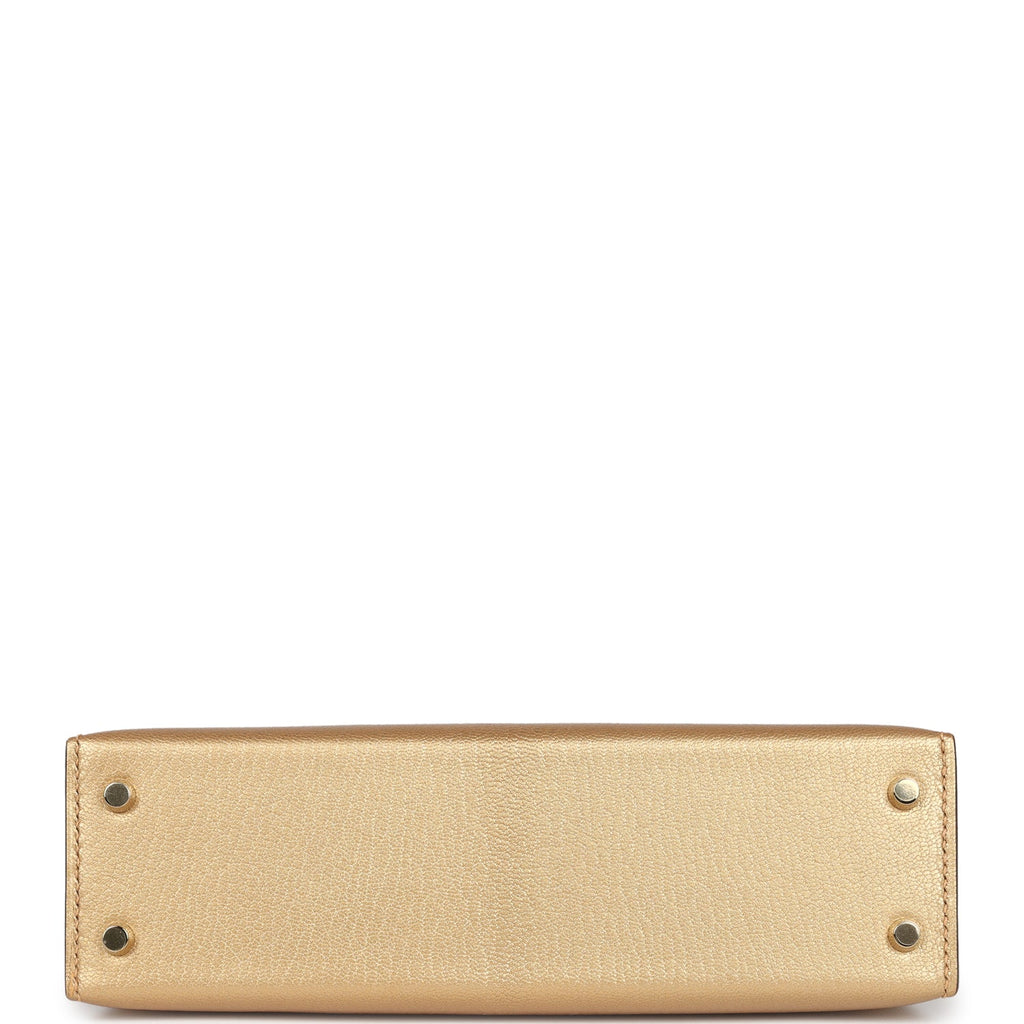 Hermès Kelly Sellier 20 Dore Chevre Chamkilight Permabrass Hardware