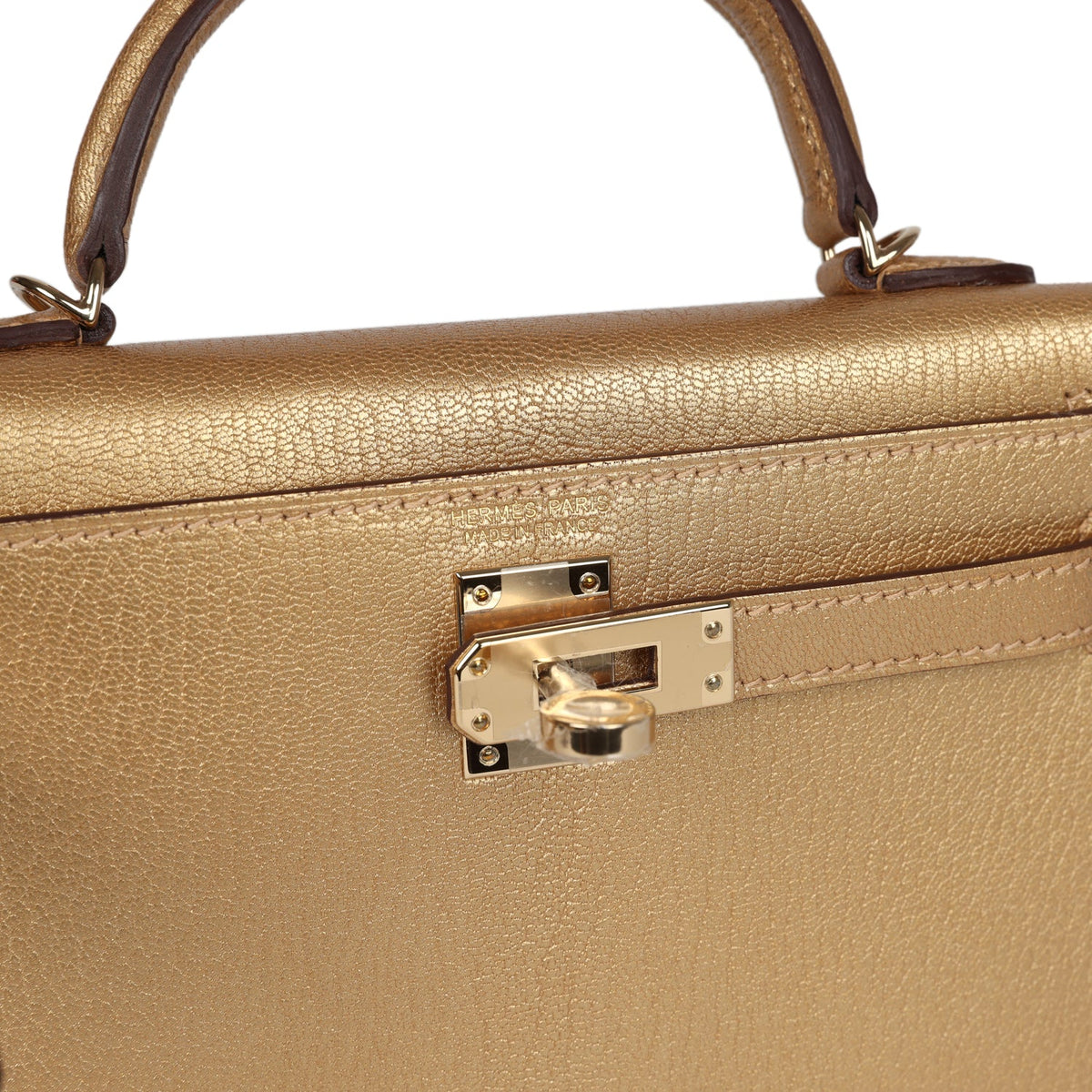 Hermès Kelly Sellier 20 Dore Chevre Chamkilight Permabrass Hardware