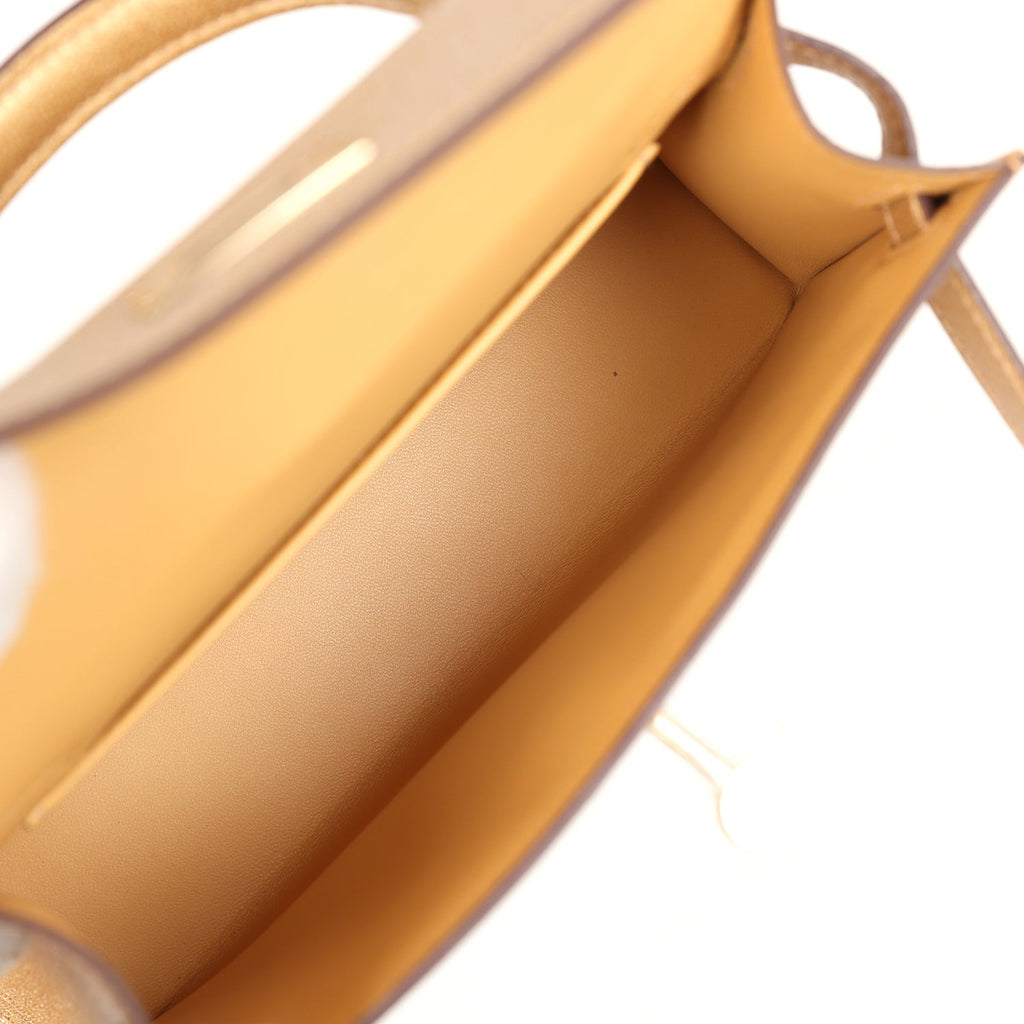 Hermès Kelly Sellier 20 Dore Chevre Chamkilight Permabrass Hardware