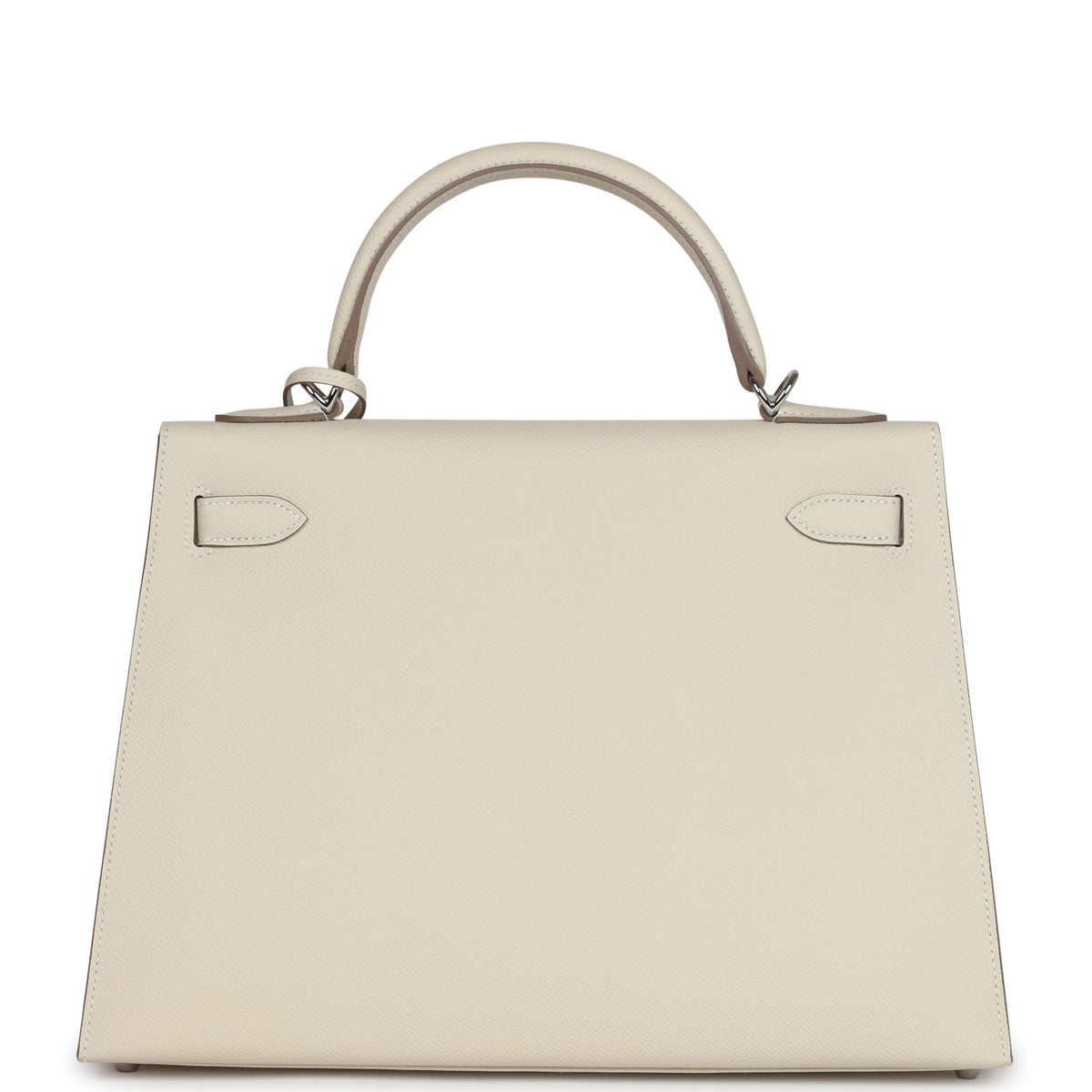 Hermès Kelly Sellier 32 Craie Epsom Palladium Hardware