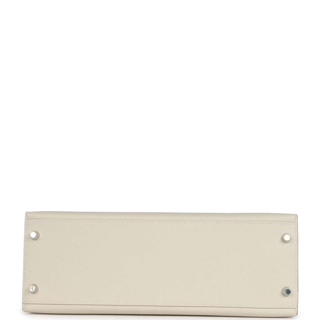 Hermès Kelly Sellier 32 Craie Epsom Palladium Hardware