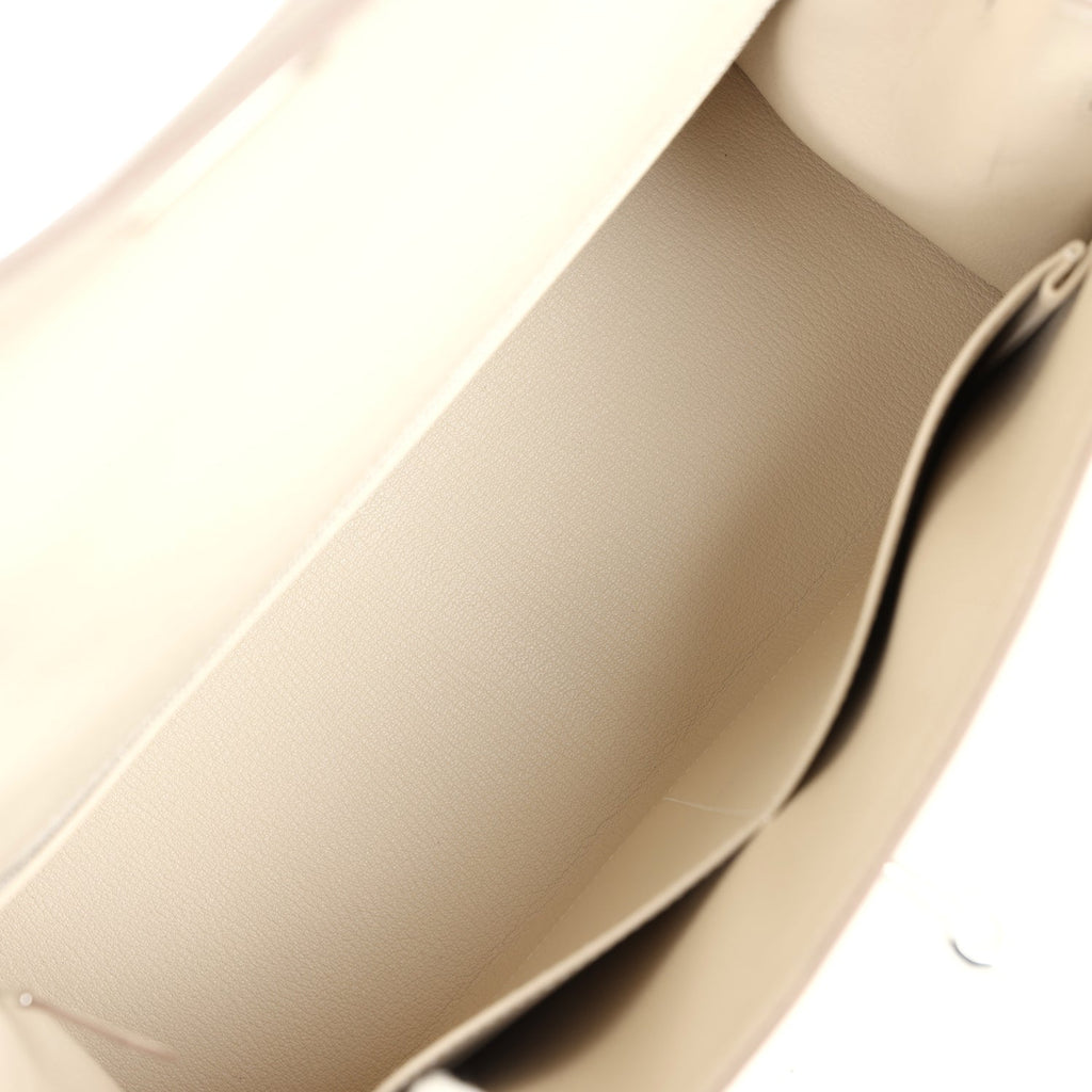 Hermès Kelly Sellier 32 Craie Epsom Palladium Hardware