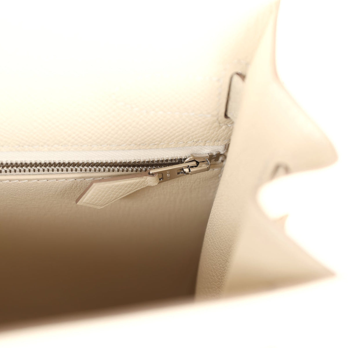 Hermès Kelly Sellier 32 Craie Epsom Palladium Hardware