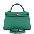 Hermès Kelly Sellier 20 Vert Vertigo Epsom Palladium Hardware
