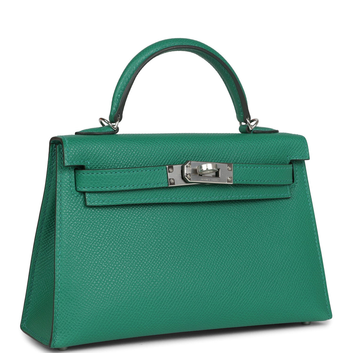 Hermès Kelly Sellier 20 Vert Vertigo Epsom Palladium Hardware