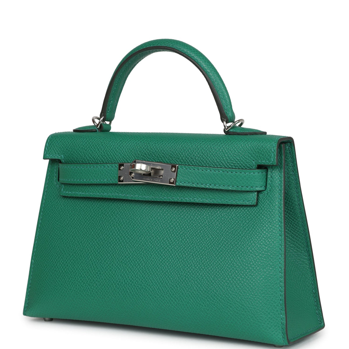 Hermès Kelly Sellier 20 Vert Vertigo Epsom Palladium Hardware