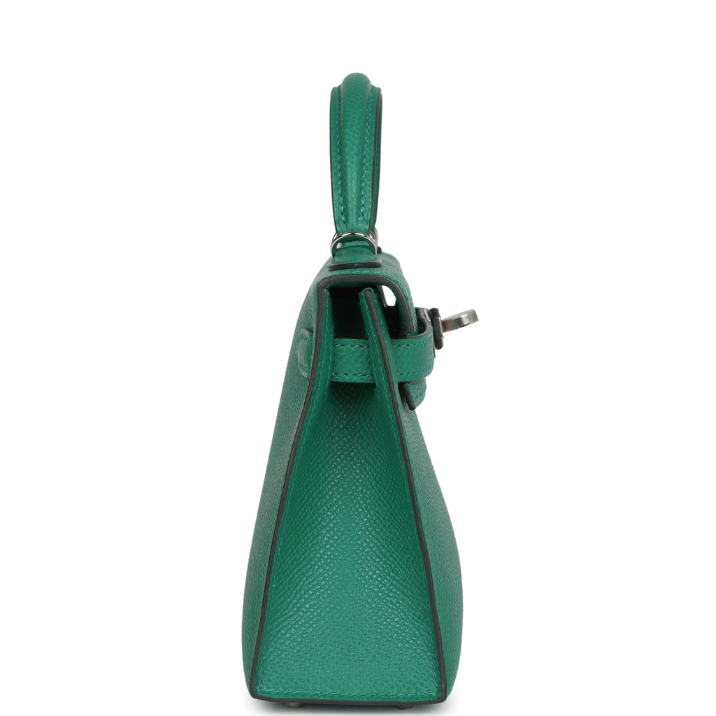 Hermès Kelly Sellier 20 Vert Vertigo Epsom Palladium Hardware