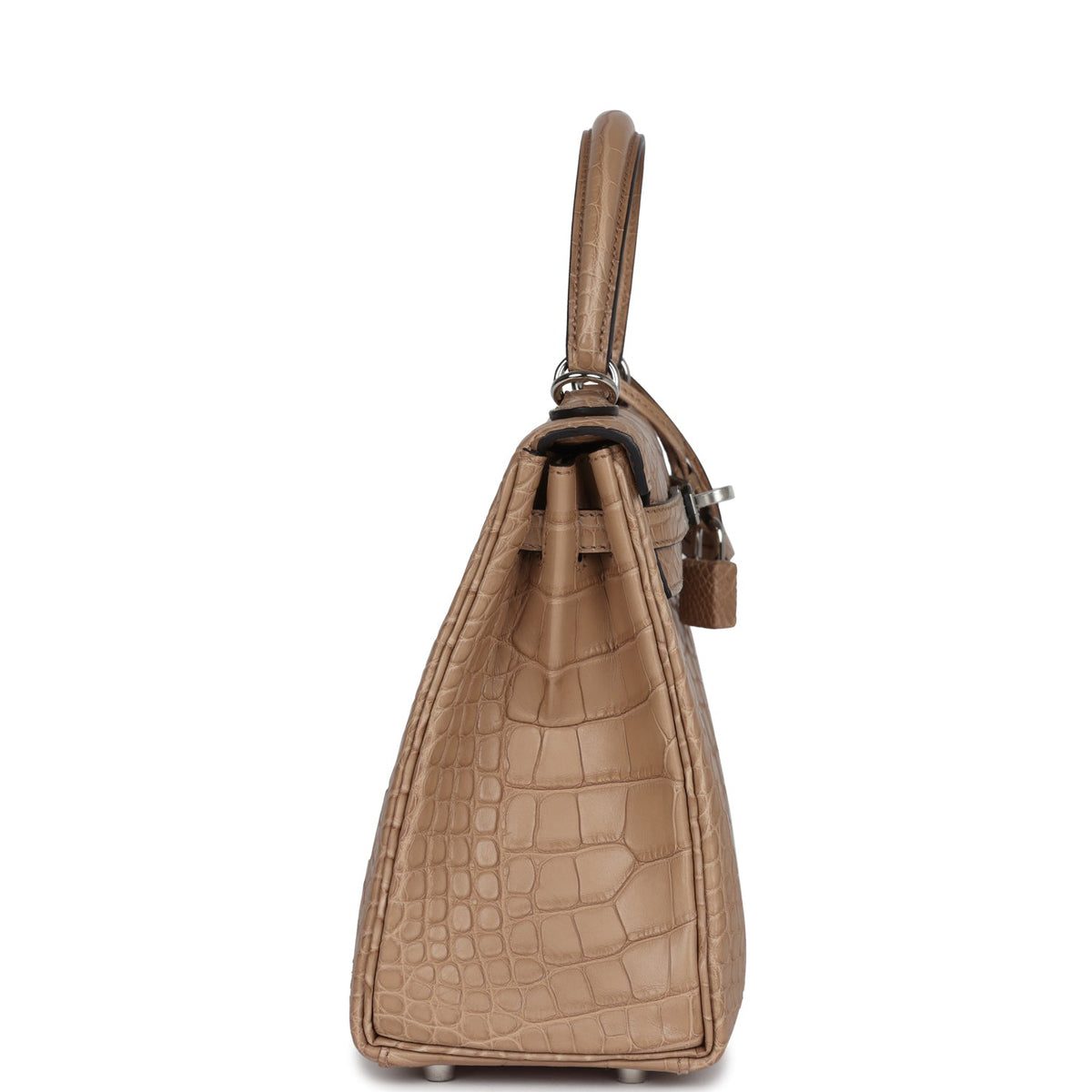 Hermès Kelly Retourne 25 Chai Matte Faux Leather Palladium Hardware