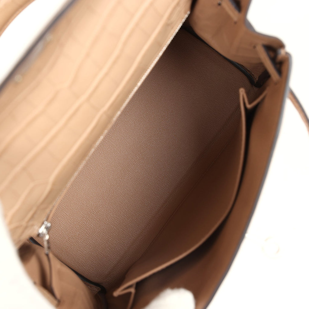 Hermès Kelly Retourne 25 Chai Matte Faux Leather Palladium Hardware