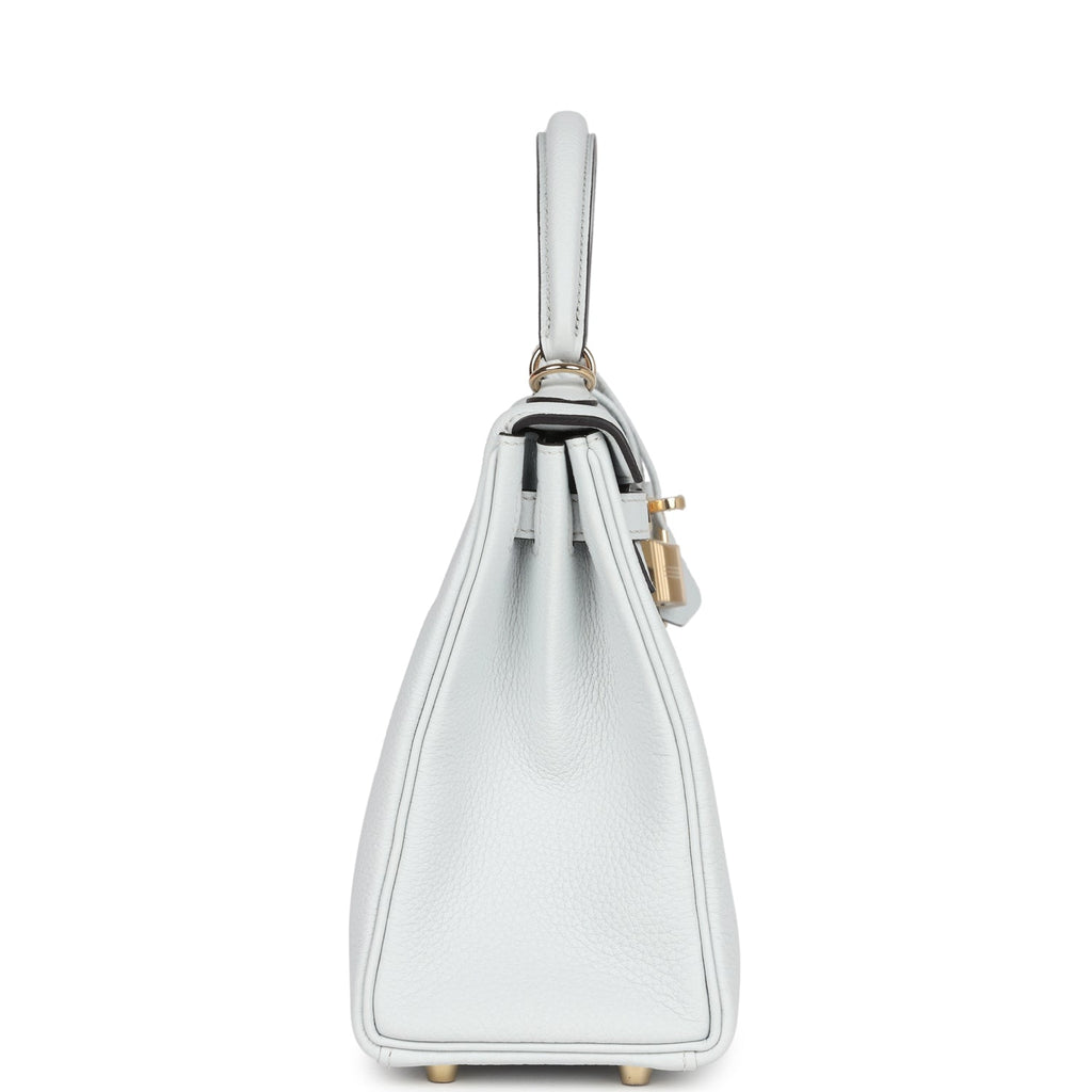 Hermès Kelly Retourne 25 Gris Platine Togo Permabrass Hardware