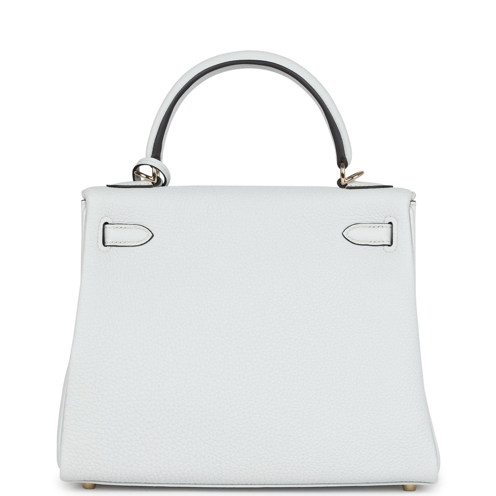 Hermès Kelly Retourne 25 Gris Platine Togo Permabrass Hardware