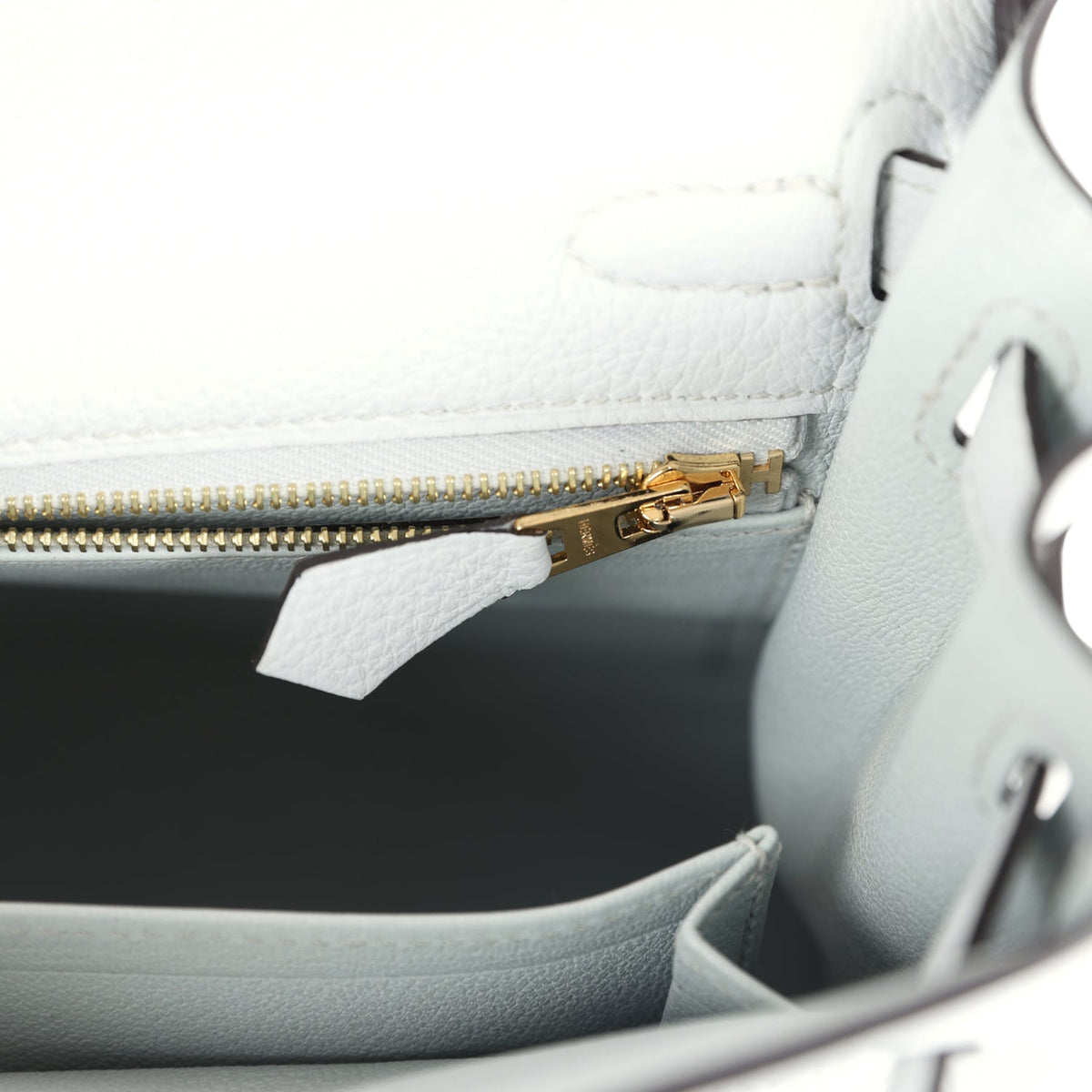 Hermès Kelly Retourne 25 Gris Platine Togo Permabrass Hardware