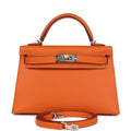 Hermès Kelly Sellier 20 Orange Epsom Electrum Hardware
