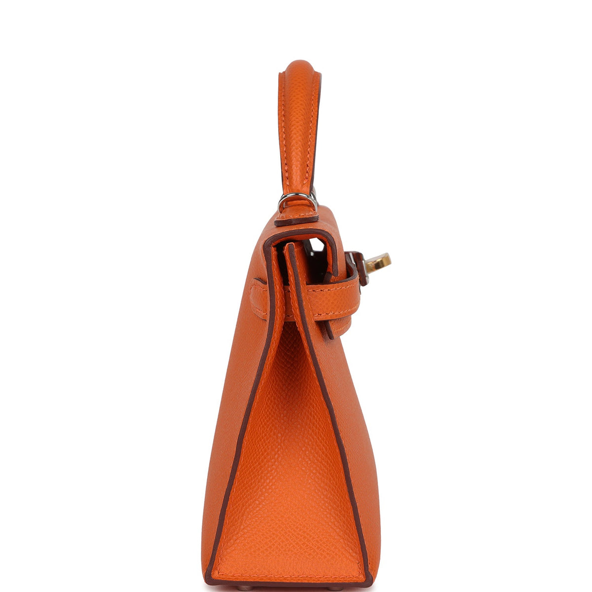 Hermès Kelly Sellier 20 Orange Epsom Electrum Hardware