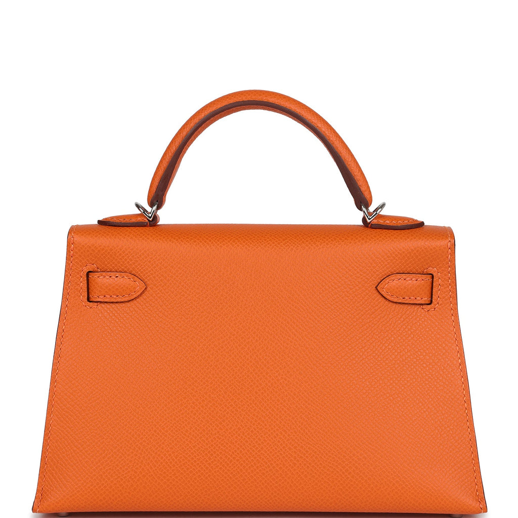 Hermès Kelly Sellier 20 Orange Epsom Electrum Hardware