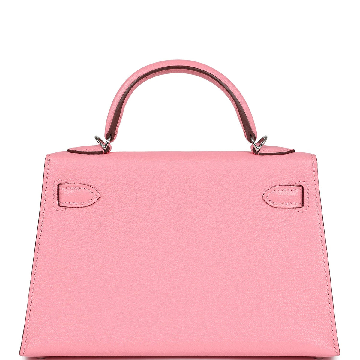 Hermès Kelly Sellier 20 Rose Confetti Verso Chèvre Palladium Hardware