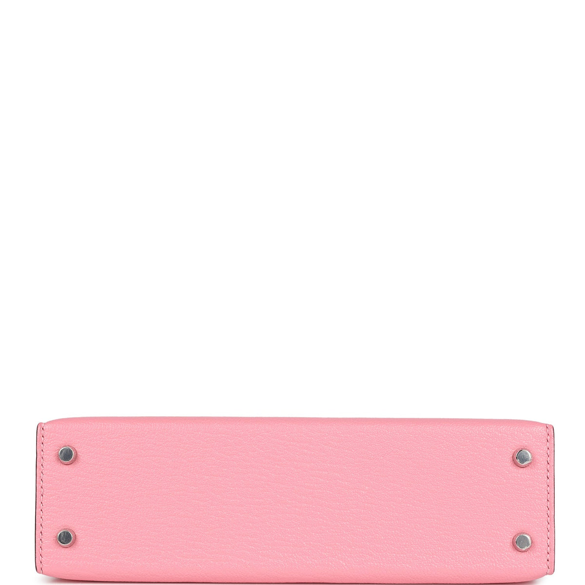 Hermès Kelly Sellier 20 Rose Confetti Verso Chèvre Palladium Hardware